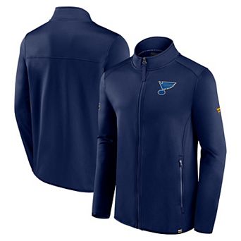 Men's Fanatics Branded Navy St. Louis Blues Authentic Pro Full-Zip Jacket