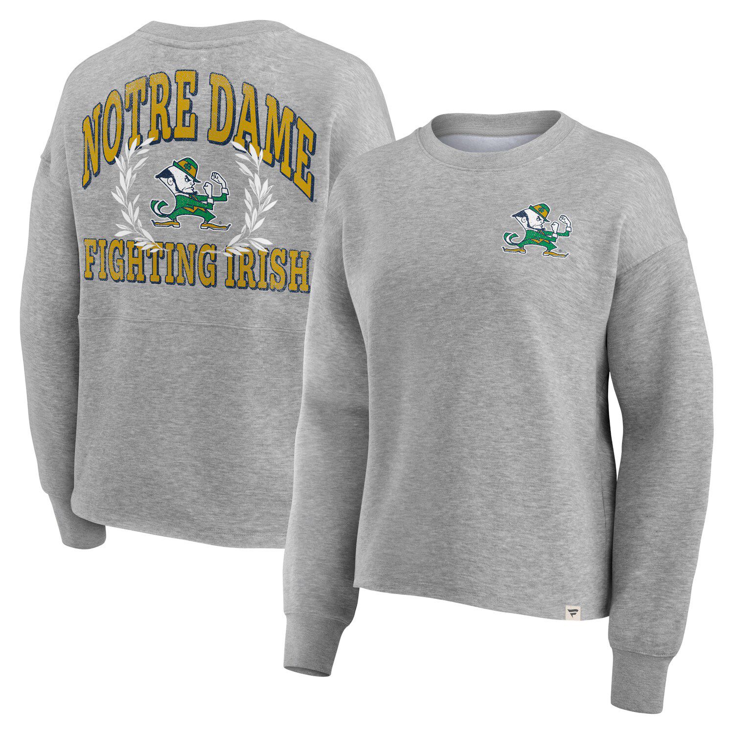 Girls Youth Navy Notre Dame Fighting Irish True Fan Soft Fleece Pullover  Hoodie