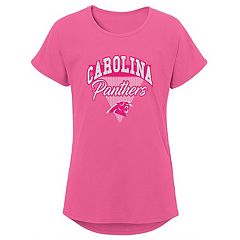 Girls Youth Pink Dallas Cowboys Practice Glitter V-Neck T-Shirt