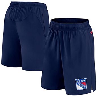 Men's Fanatics Branded Navy New York Rangers Authentic Pro Tech Shorts