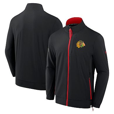 Men's Fanatics Branded Black Chicago Blackhawks Authentic Pro Rink Full ...