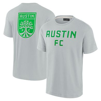Men's Fanatics Signature  Gray Austin FC Oversized Logo T-Shirt