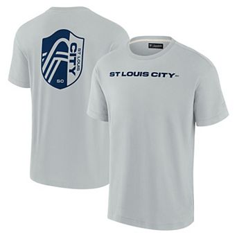 Men's Fanatics Signature Gray St. Louis City SC Oversized Logo T-Shirt