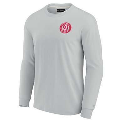 Unisex Fanatics Signature Gray Atlanta United FC Super Soft Long Sleeve T-Shirt