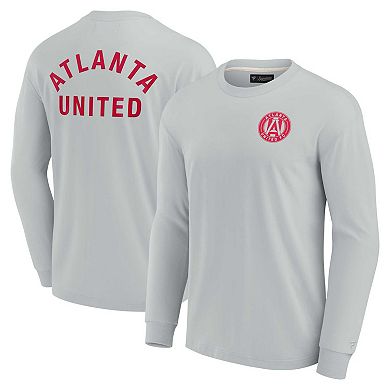 Unisex Fanatics Signature Gray Atlanta United FC Super Soft Long Sleeve T-Shirt
