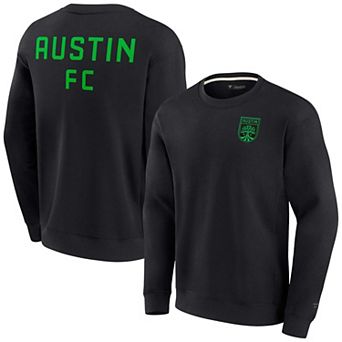 Unisex Fanatics Signature Black Austin FC Super Soft Fleece Crew Sweatshirt