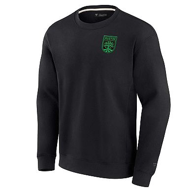 Unisex Fanatics Signature Black Austin FC Super Soft Fleece Crew Sweatshirt