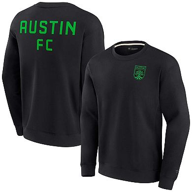Unisex Fanatics Signature Black Austin FC Super Soft Fleece Crew Sweatshirt