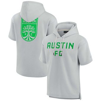 Unisex Fanatics Signature Gray Austin FC Super Soft Fleece Short Sleeve Pullover Hoodie