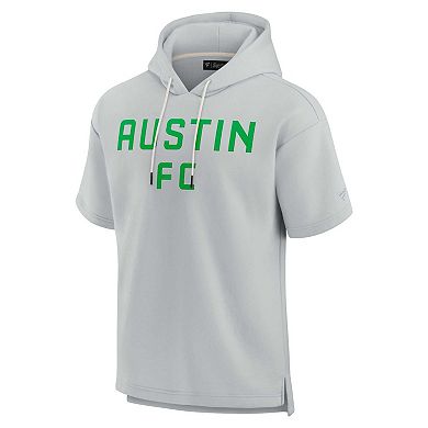 Unisex Fanatics Signature Gray Austin FC Elements Super Soft Fleece Short Sleeve Pullover Hoodie