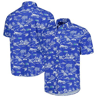 seattle seahawks dress shirt Peter Millar Men's East Carolina University Vault Border Performance Jersey Polo | Color: Iron