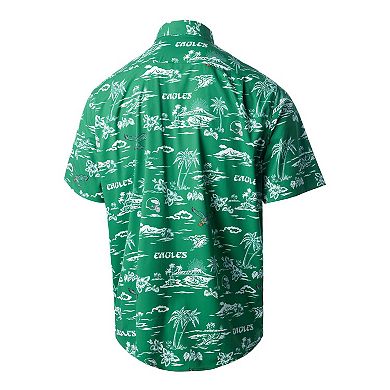 Men's Reyn Spooner Green Philadelphia Eagles Throwback Kekai Print Button-Up Shirt