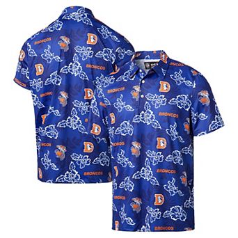 Men's Reyn Spooner Royal Denver Broncos Throwback Pua Performance Polo