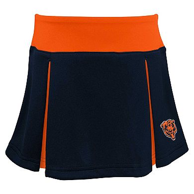 Girls Youth Navy Chicago Bears Spirit Two-Piece Cheerleader Set