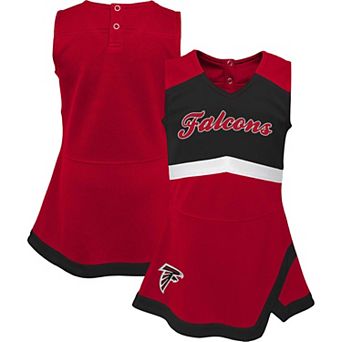 Girls Infant Red Atlanta Falcons Cheer Captain Jumper Dress