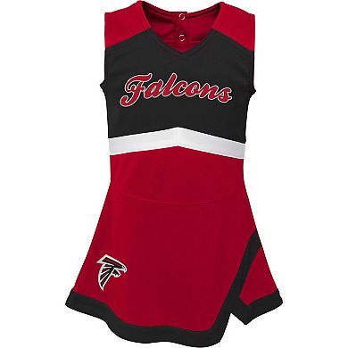 Girls Infant Red Atlanta Falcons Cheer Captain Jumper Dress