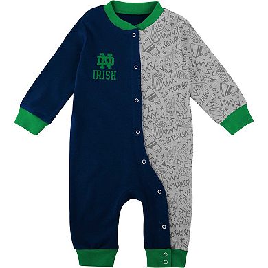 Infant Navy Notre Dame Fighting Irish Playbook Two-Tone Sleeper