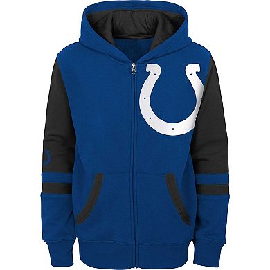 Preschool Royal Indianapolis Colts Stadium Color Block Full-Zip Hoodie