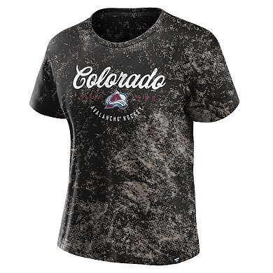 Women's Fanatics Branded  Black Colorado Avalanche Breakaway T-Shirt