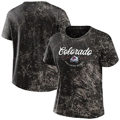 Women's Fanatics Branded  Black Colorado Avalanche Breakaway T-Shirt