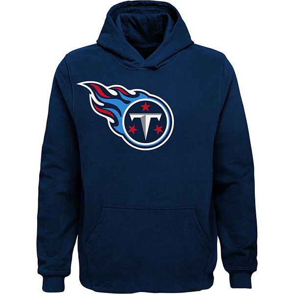 Youth Navy Tennessee Titans Team Logo Pullover Hoodie