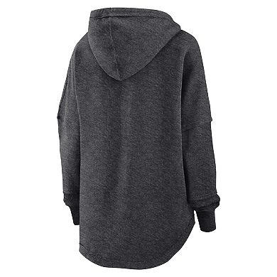 Women's Fanatics Branded Charcoal New Orleans Saints Lounge Helmet Arch Pullover Hoodie