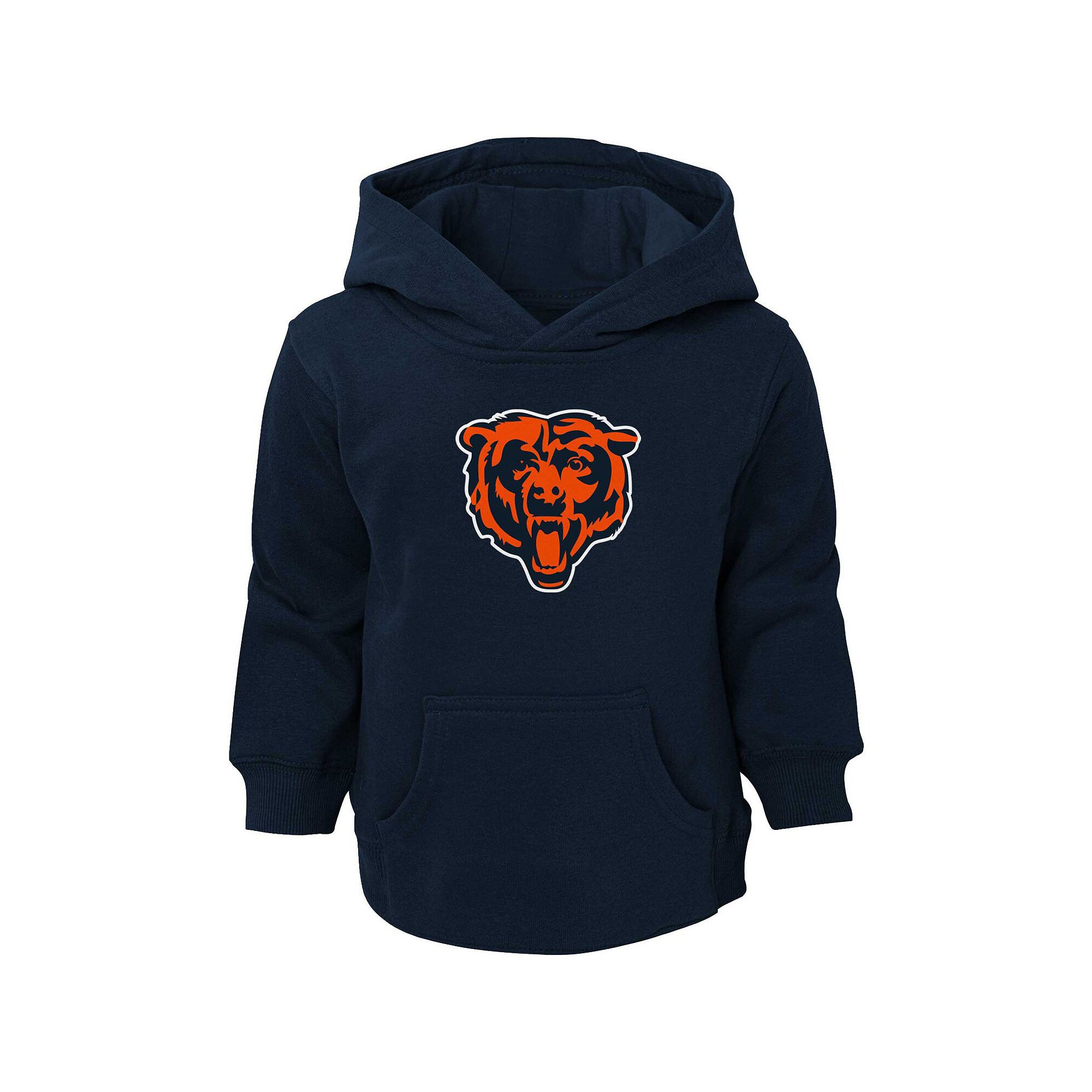 Toddler Navy Chicago Bears Logo Pullover Hoodie, Toddler Boys, Size: 3T, B
