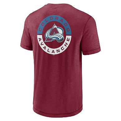 Men's Fanatics Branded Burgundy Colorado Avalanche High Stick T-Shirt