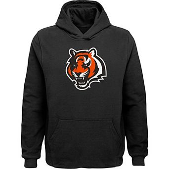 Youth Black Cincinnati Bengals Team Logo Pullover Hoodie