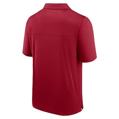 Men's Fanatics Branded Crimson Oklahoma Sooners Left Side Block Polo