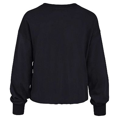 Women's '47 Navy Auburn Tigers Bottom Line Parkway Long Sleeve T-Shirt