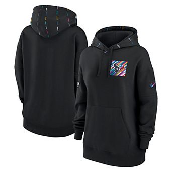 Women's Nike Black Houston Texans 2023 NFL Crucial Catch Club Pullover Hoodie