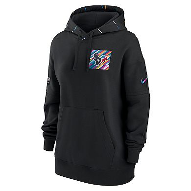 Women's Nike Black Houston Texans 2023 NFL Crucial Catch Club Pullover Hoodie