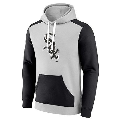 Men's Fanatics Branded Gray/Black Chicago White Sox Arctic Pullover Hoodie