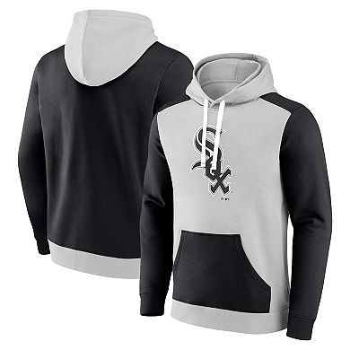 Men's Fanatics Branded Gray/Black Chicago White Sox Arctic Pullover Hoodie
