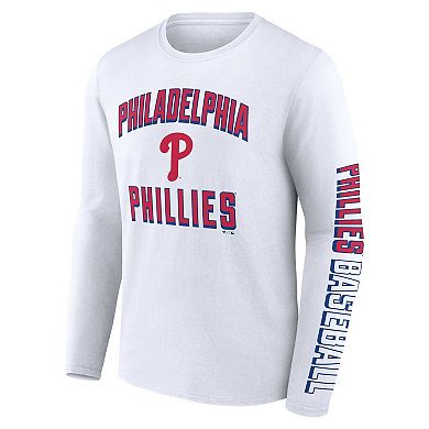 Men's Fanatics Branded Red/White Philadelphia Phillies Two-Pack Combo T ...