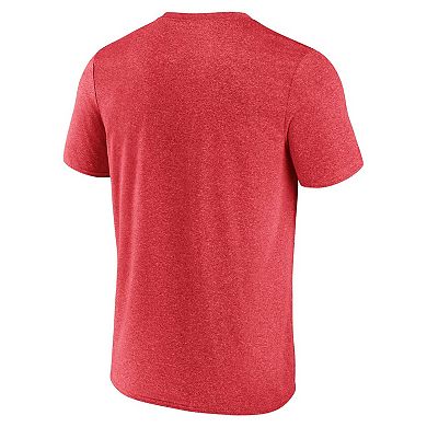Men's Fanatics Branded Heather Red Chicago Blackhawks Playmaker T-Shirt