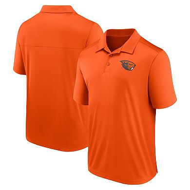 Men's Fanatics Branded Orange Oregon State Beavers Left Side Block Polo