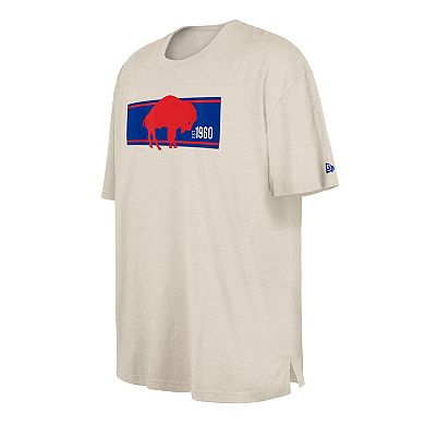 Men's New Era Cream Buffalo Bills Third Down Big & Tall Historic T-Shirt