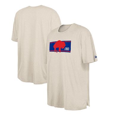 Men's New Era Cream Buffalo Bills Third Down Big & Tall Historic T-Shirt