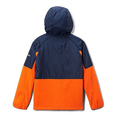 Youth Columbia Navy Auburn Tigers Flanker Raglan Full-Zip Hoodie