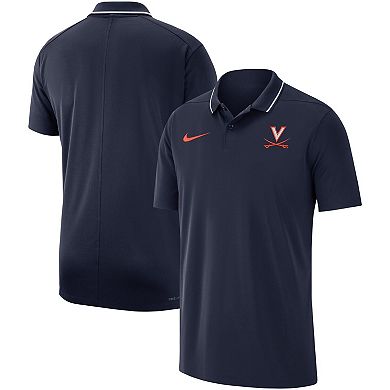 Men's Nike Navy Virginia Cavaliers 2023 Coaches Performance Polo