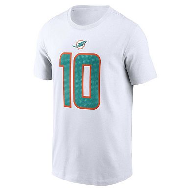 Men's Nike Tyreek Hill White Miami Dolphins Player Name & Number T-Shirt