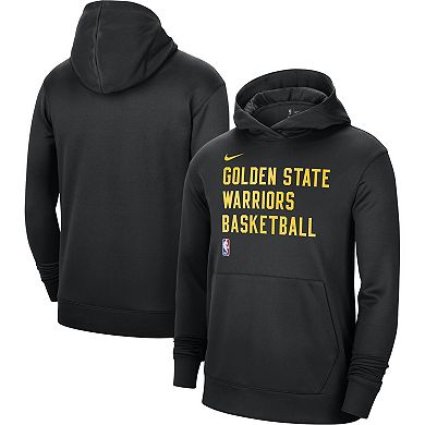 Unisex Nike Black Golden State Warriors 2023/24 Performance Spotlight On-Court Practice Pullover Hoodie