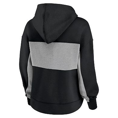 Women's Fanatics Branded Black Pittsburgh Pirates Filled Stat Sheet Pullover Hoodie