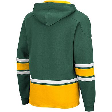 Men's Colosseum Green Baylor Bears Lace Up 3.0 Pullover Hoodie