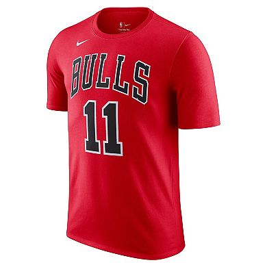 Men's Nike DeMar DeRozan Red Chicago Bulls Icon 2022/23 Name & Number T-Shirt