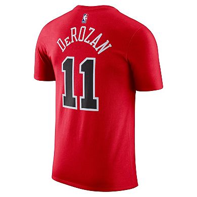 Men's Nike DeMar DeRozan Red Chicago Bulls Icon 2022/23 Name & Number T-Shirt