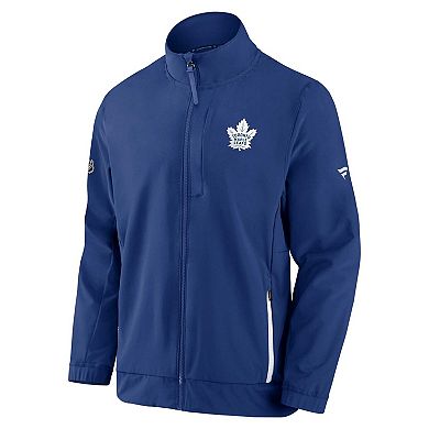 Men's Fanatics Branded Blue Toronto Maple Leafs Authentic Pro Rink Coaches Full-Zip Jacket
