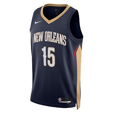 Unisex Nike Jose Alvarado Navy New Orleans Pelicans Swingman Jersey - Icon Edition